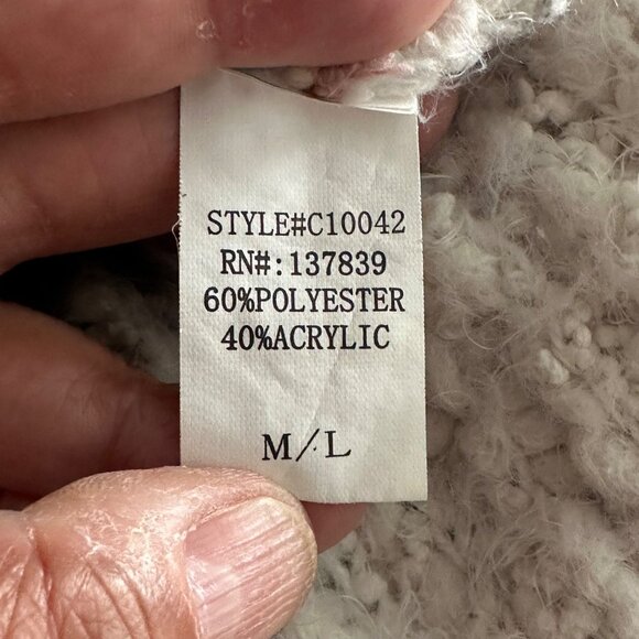 Allard State M/L Multicolor Striped Textured Sweater - Picture 4 of 9